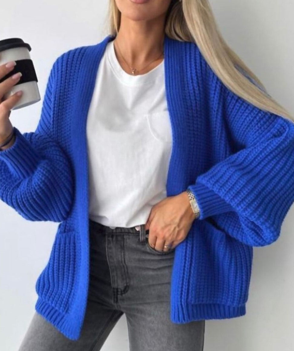 SHORT BALLOON SLEEVE CARDIGAN 🇬🇧