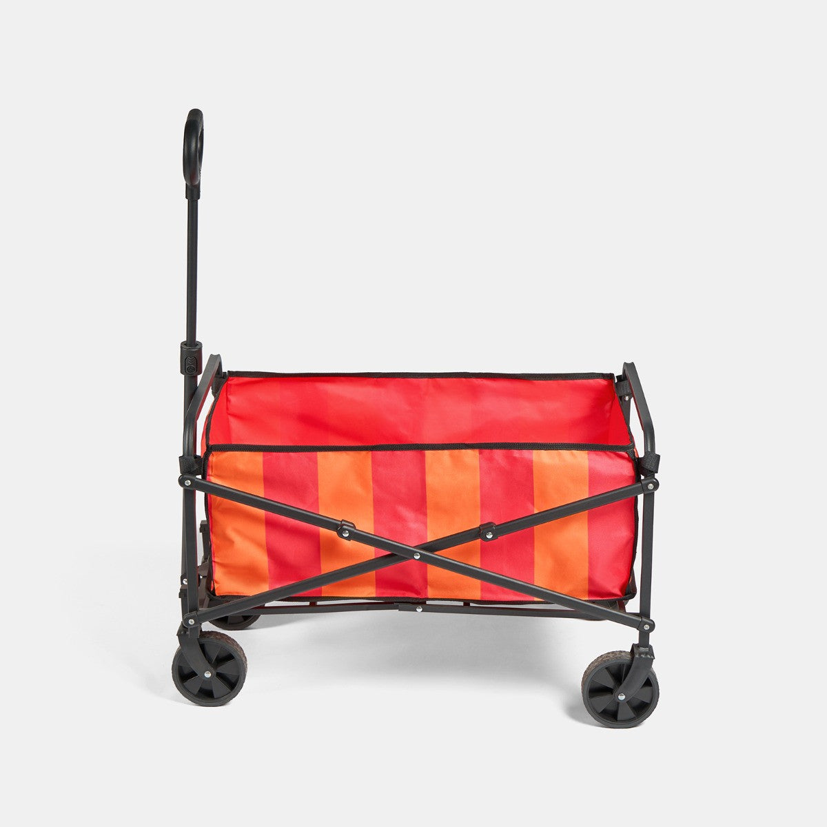 Stripe Print Foldable Camping Trolley - Orange/Pink 🇬🇧