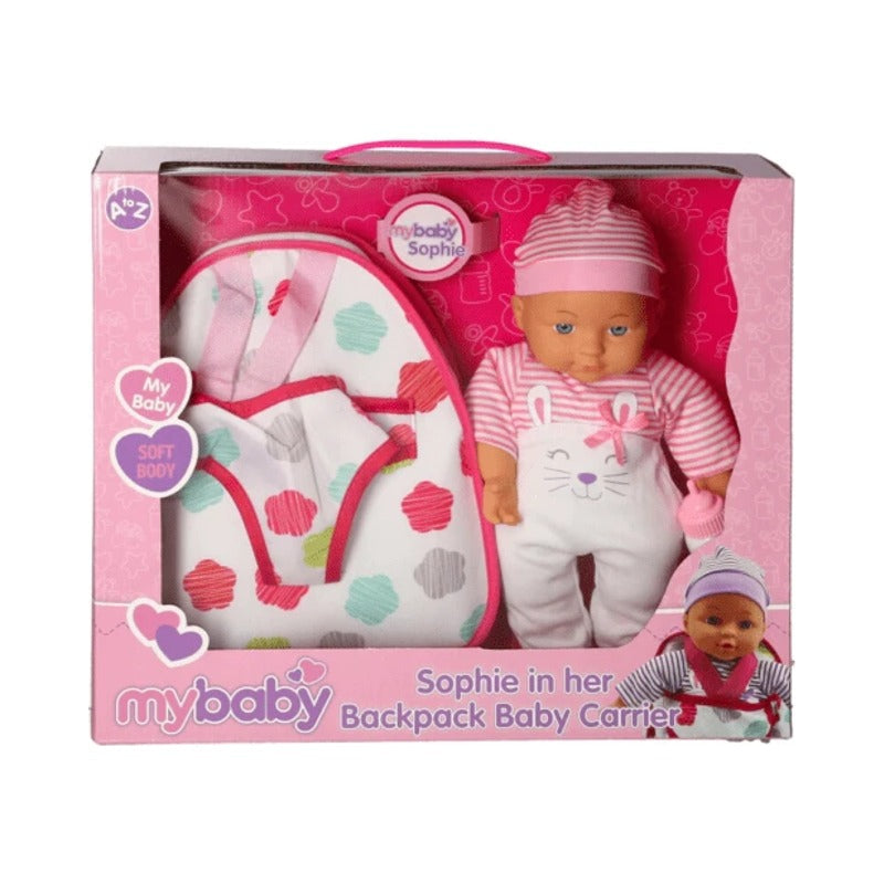 My Baby Sophie Baby with Backpack Car Seat Doll Set 🇬🇧