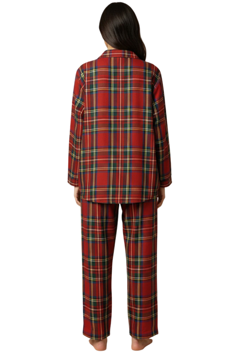 Women’s Long Sleeve Pyjama Set – Silk Satin Fabric Sleepwear 🇬🇧