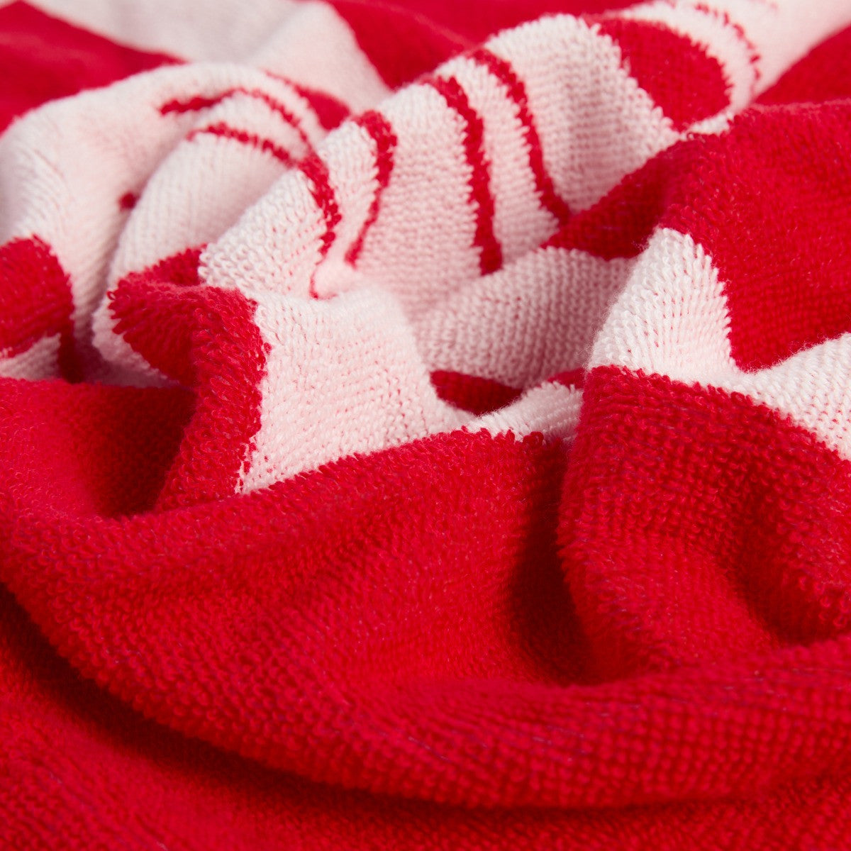100% Cotton Elegant Bow Jacquard Towel - Red 🇬🇧
