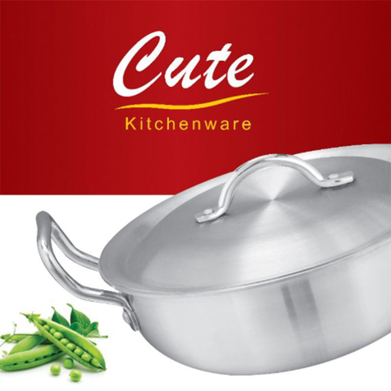 3PCS Karahi Wok Pan With Lid Metal Wire Handle Karahi Cooking Wok Indian Kadai Cooking Wok 3 Sizes for Sauteing Curries 🇬🇧