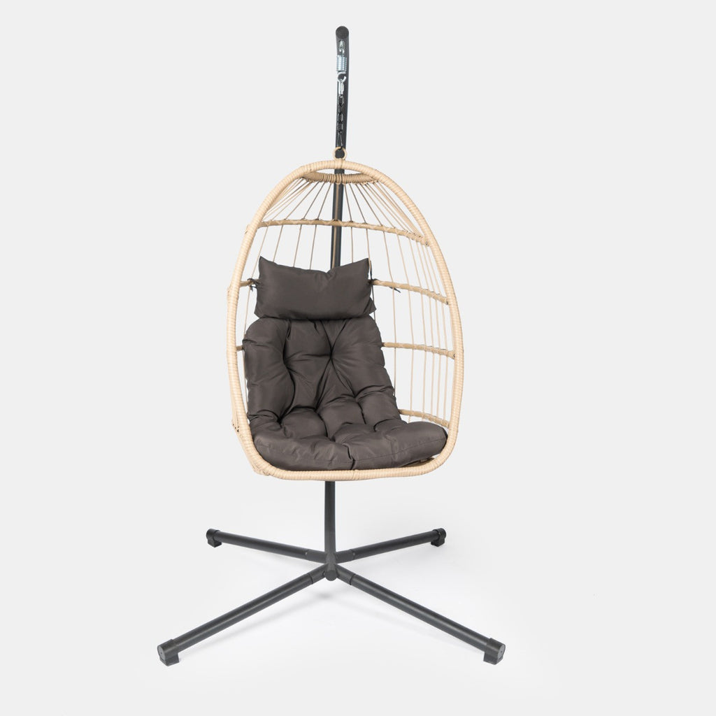 Foldable Hanging Egg Chair - Natural