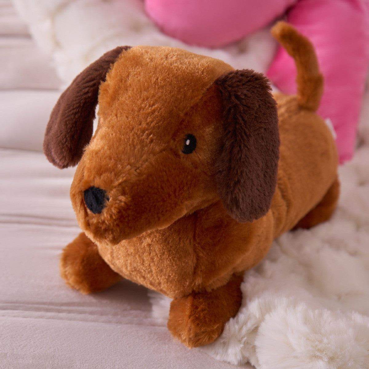 Sausage Dog Microwaveable Hottie - Brown 🇬🇧