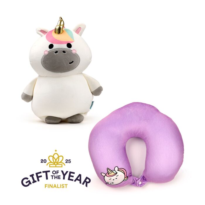 Swapseazzz Adoracorns Unicorn 2-in-1 Plush Travel Pillow & Toy 🇬🇧