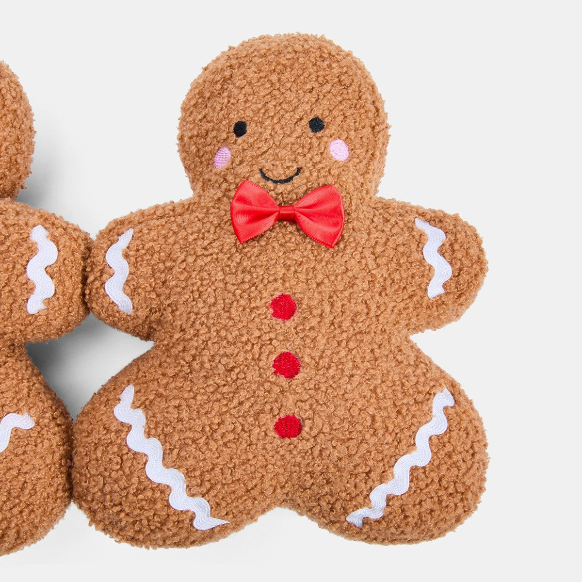 Gingerbread Man Shaped Draught Excluder - Brown 🇬🇧