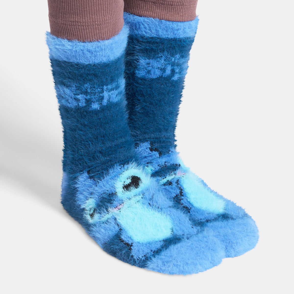 Stitch Fluffy Socks, Blue - 3 Pack 🇬🇧