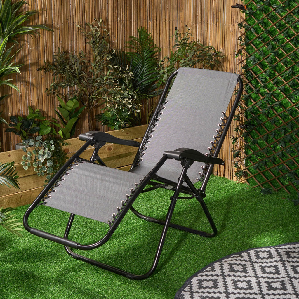 2 Pack Zero Gravity Sun Lounging Garden Chairs 🇬🇧