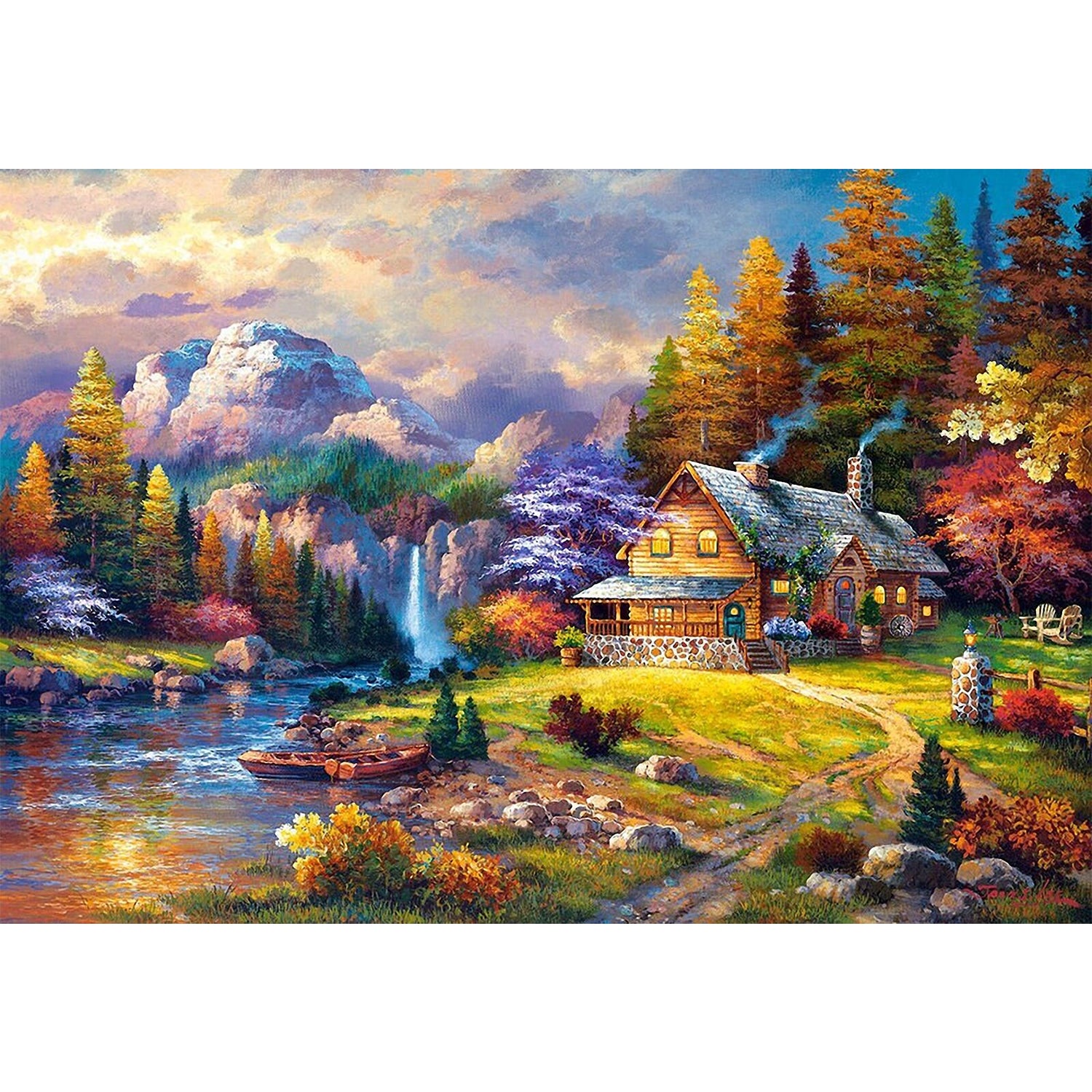 Diamond Painting Photo Custom Private Personal Custom Wedding Parents Gift - Autumn Forest 🇬🇧