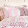Stripe Print Duvet Set - Pink/White 🇬🇧