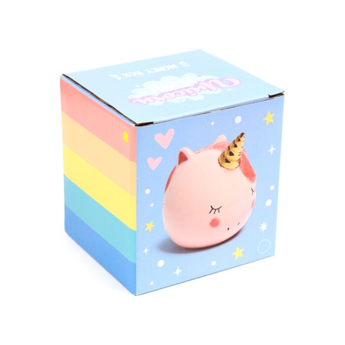 Ceramic Money Box - Enchanted Rainbows Unicorn Pink 🇬🇧