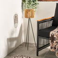 Solar Rattan Floor Lamp 🇬🇧