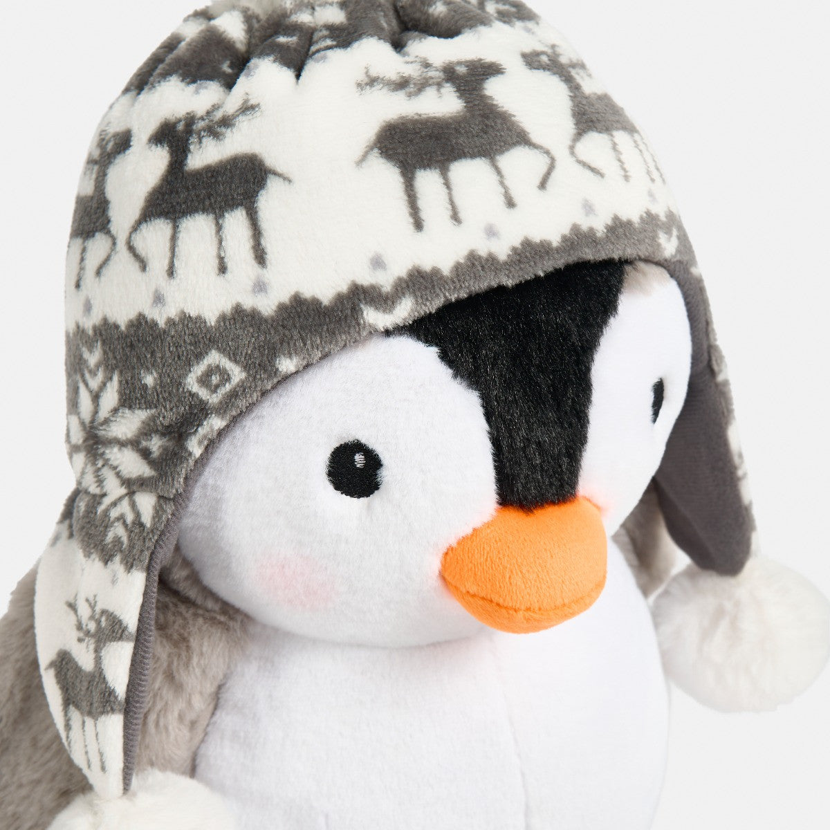 Penny the Penguin Cushion - Grey 🇬🇧