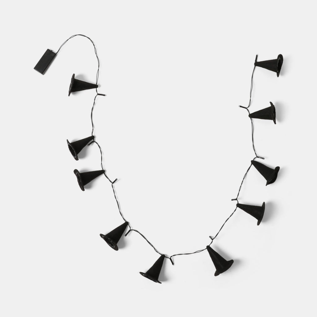 10 Pack Witch's Hat String Lights - Black 🇬🇧