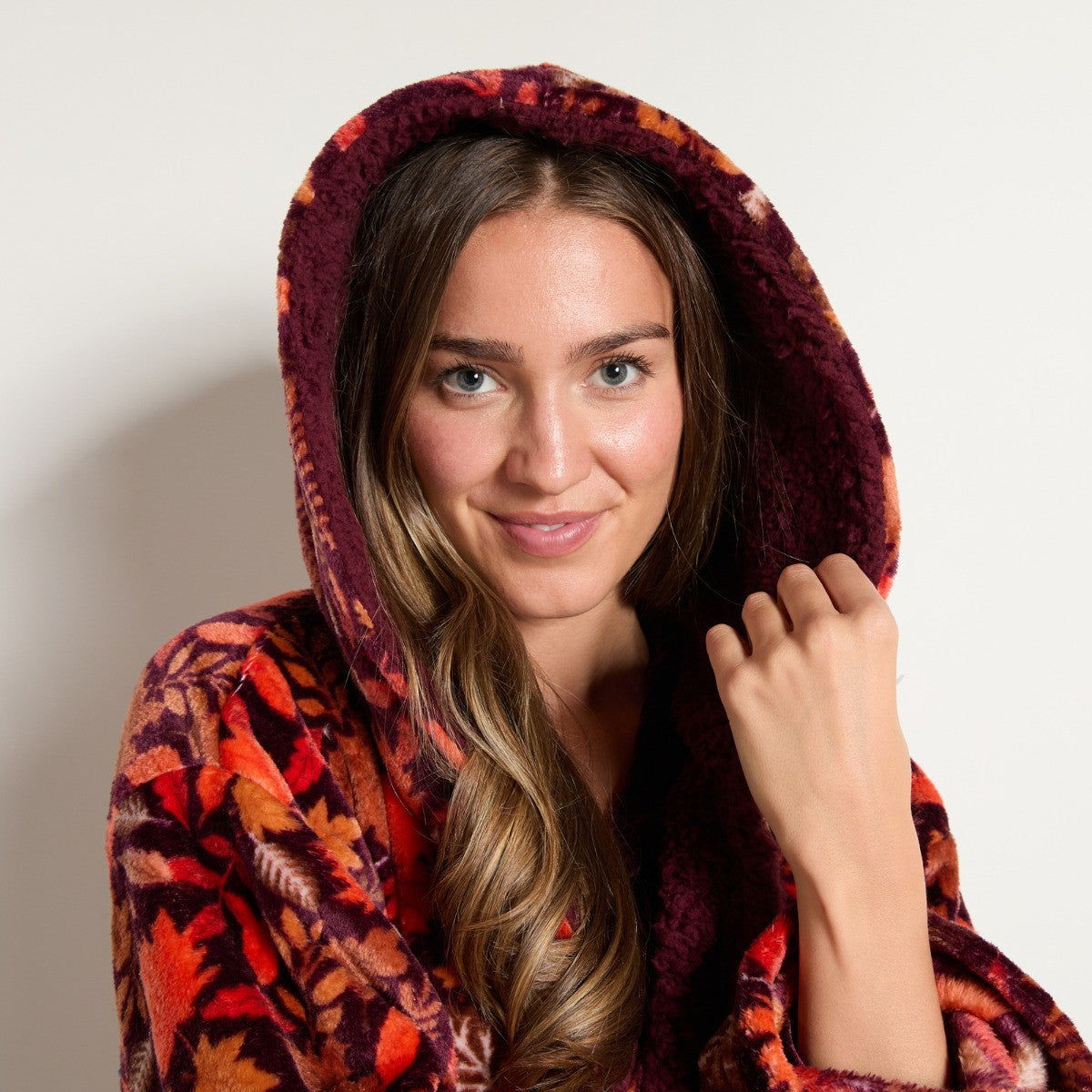 Autumn Leaves Dressing Gown - Multi 🇬🇧