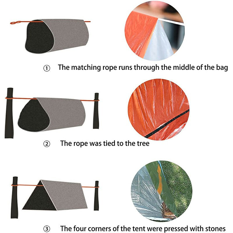 Disposable Shelter Tent Outdoor Ultralight Portable Camping Shelter 🇬🇧