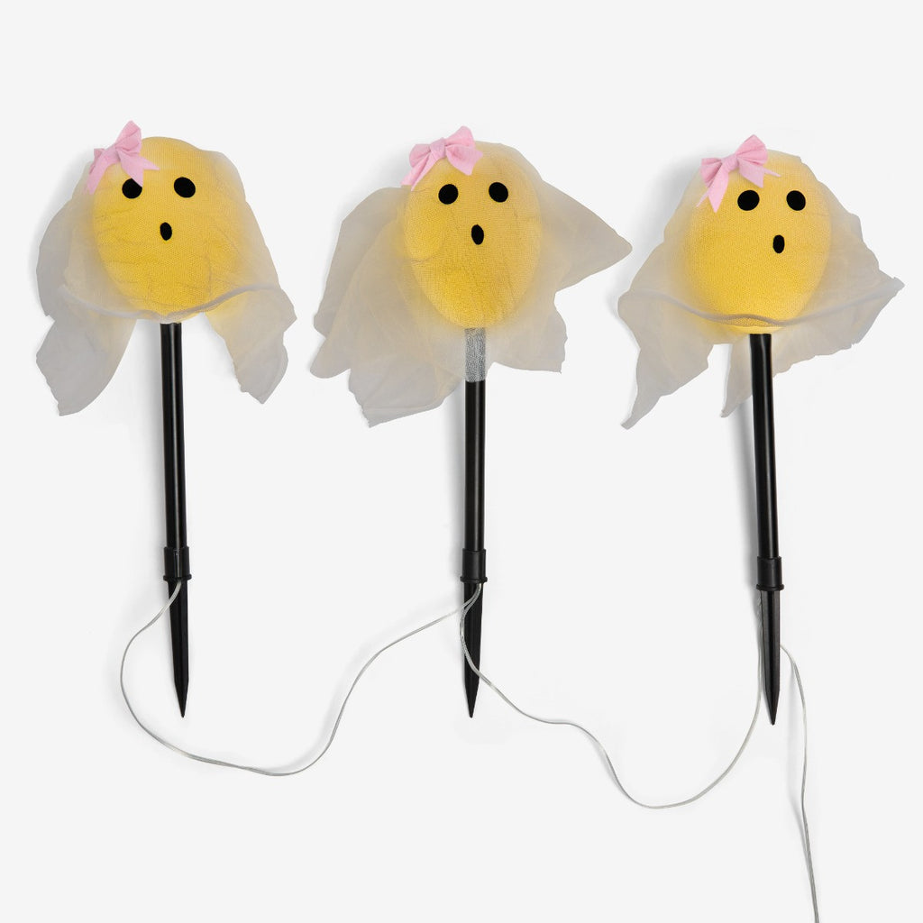 3 Pack Ghost Stake Lights - White 🇬🇧