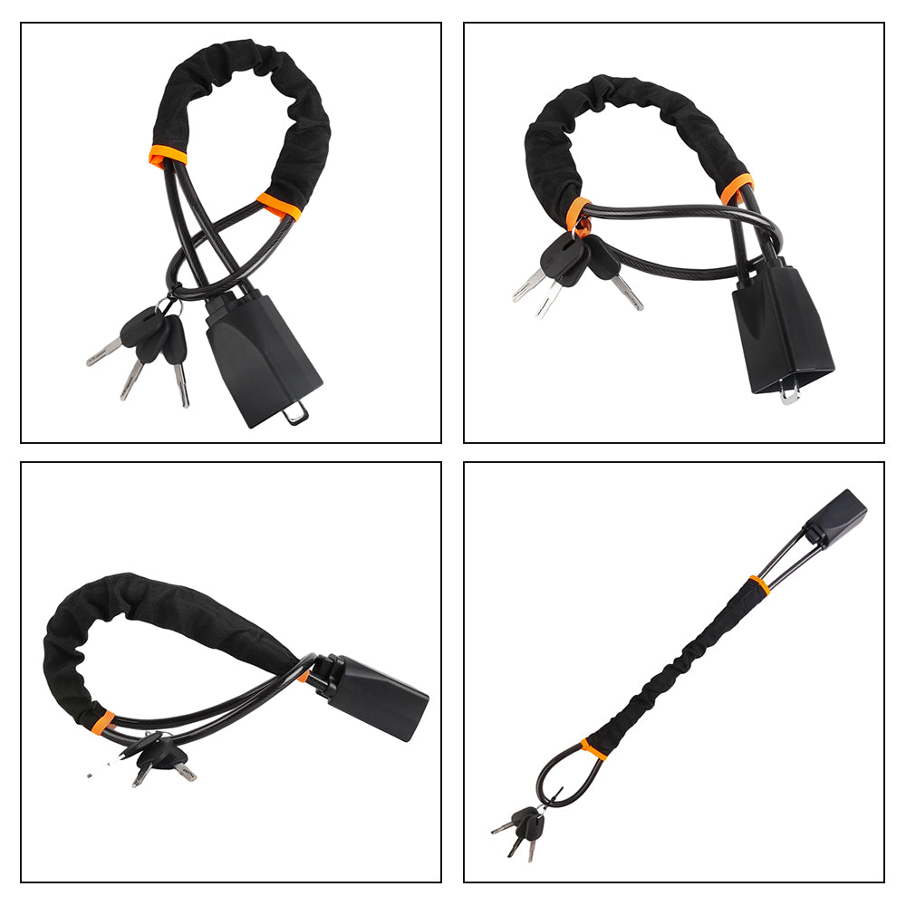 Car Steering Wheel Lock With 3 Keys Anti Theft Device Seat Belt Lock Steering Wheel Lock 🇬🇧