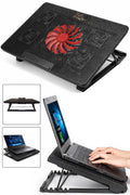 5 Fan Laptop Cooling Pad – Adjustable USB Laptop Stand 🇬🇧