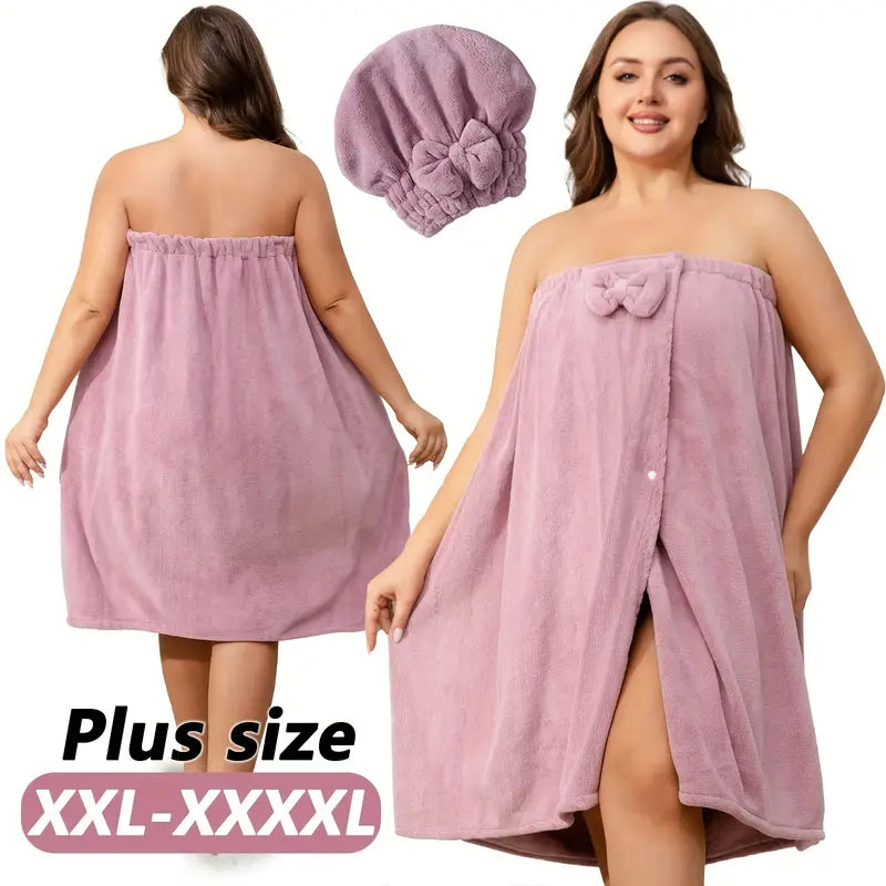 2 pcs extra large shower skirt and cap set 🇨🇳