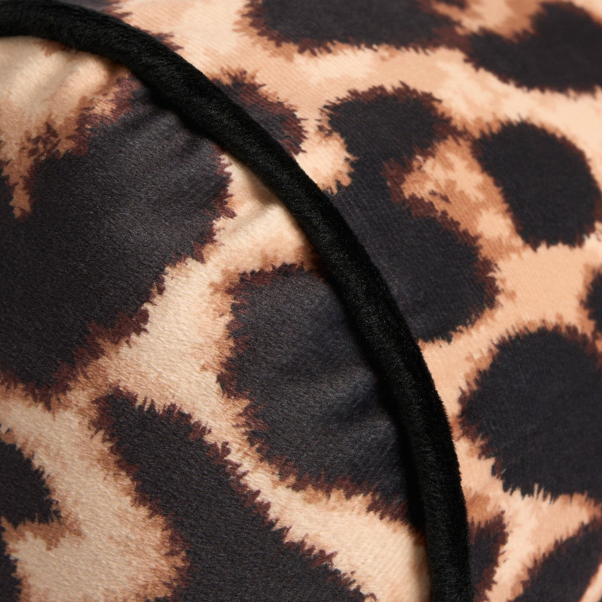 Leopard Print Bolster Pillow - Natural 🇬🇧