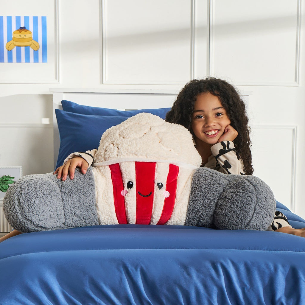 Poppy The Popcorn Cuddle Cushion - Cream/Red 🇬🇧