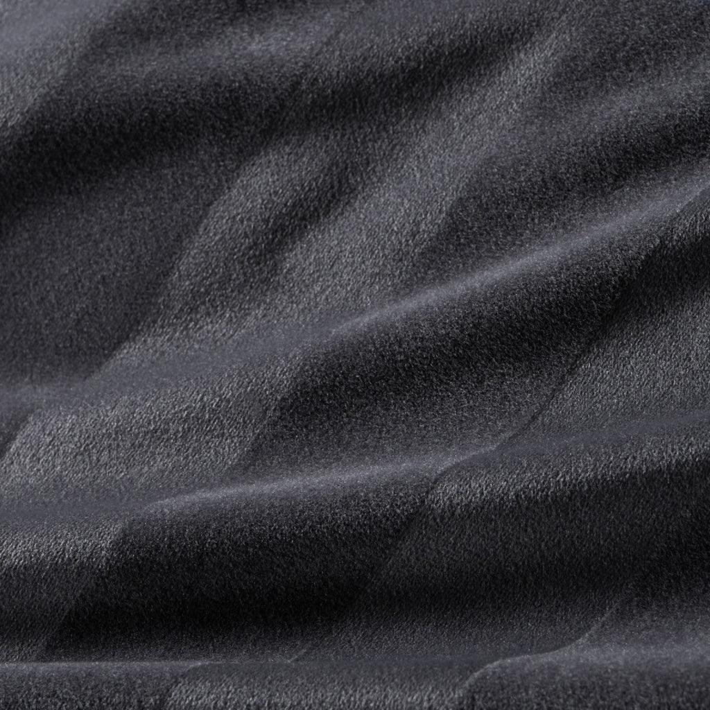 Velvet Stripe Duvet Cover Set - Charcoal 🇬🇧