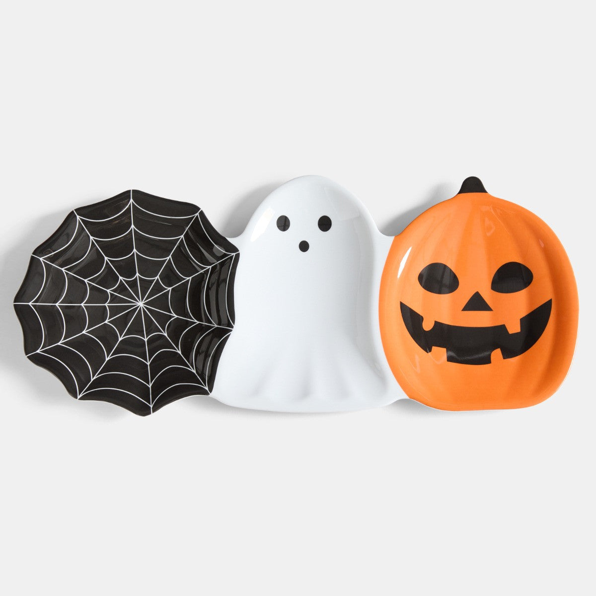 2 Pack Halloween Trio Serving Platters - Black/White 🇬🇧