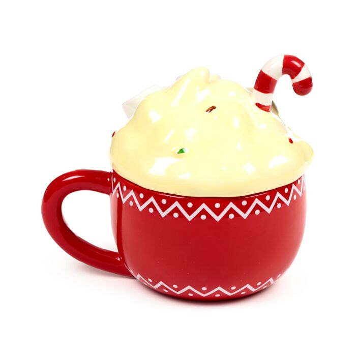 Ceramic Lidded Mug - Hot Chocolate Foodiemals 🇬🇧