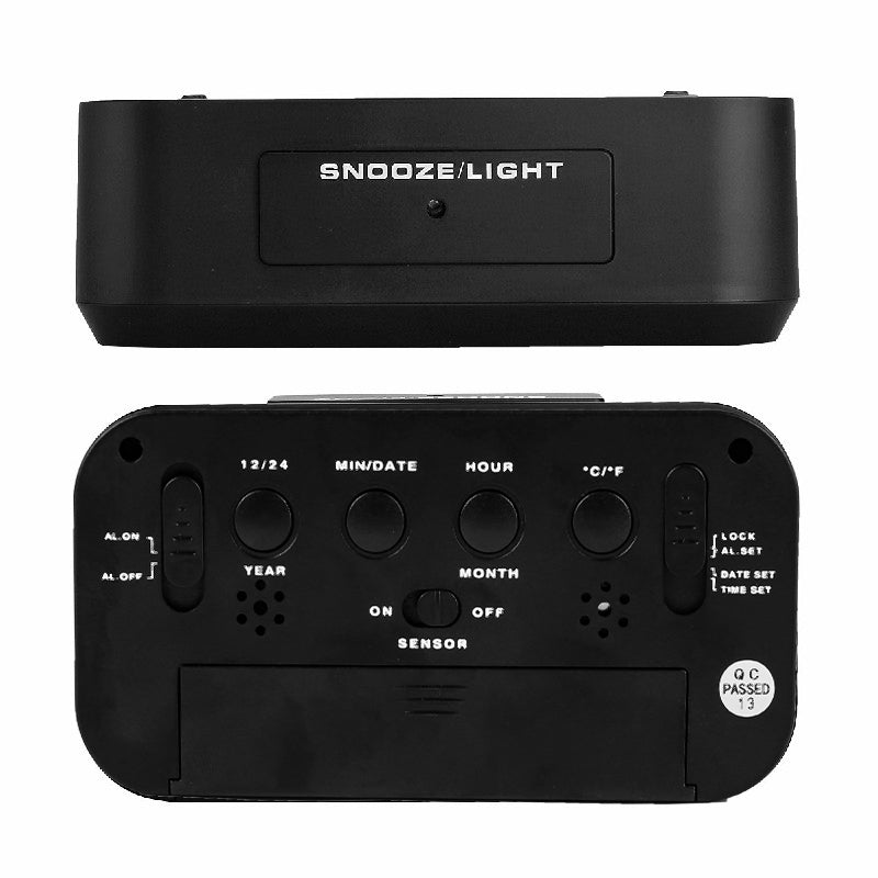 5.3 Inch Smart Simple Silent LED Digital Alarm Clock w/ Date Temp Display 🇬🇧