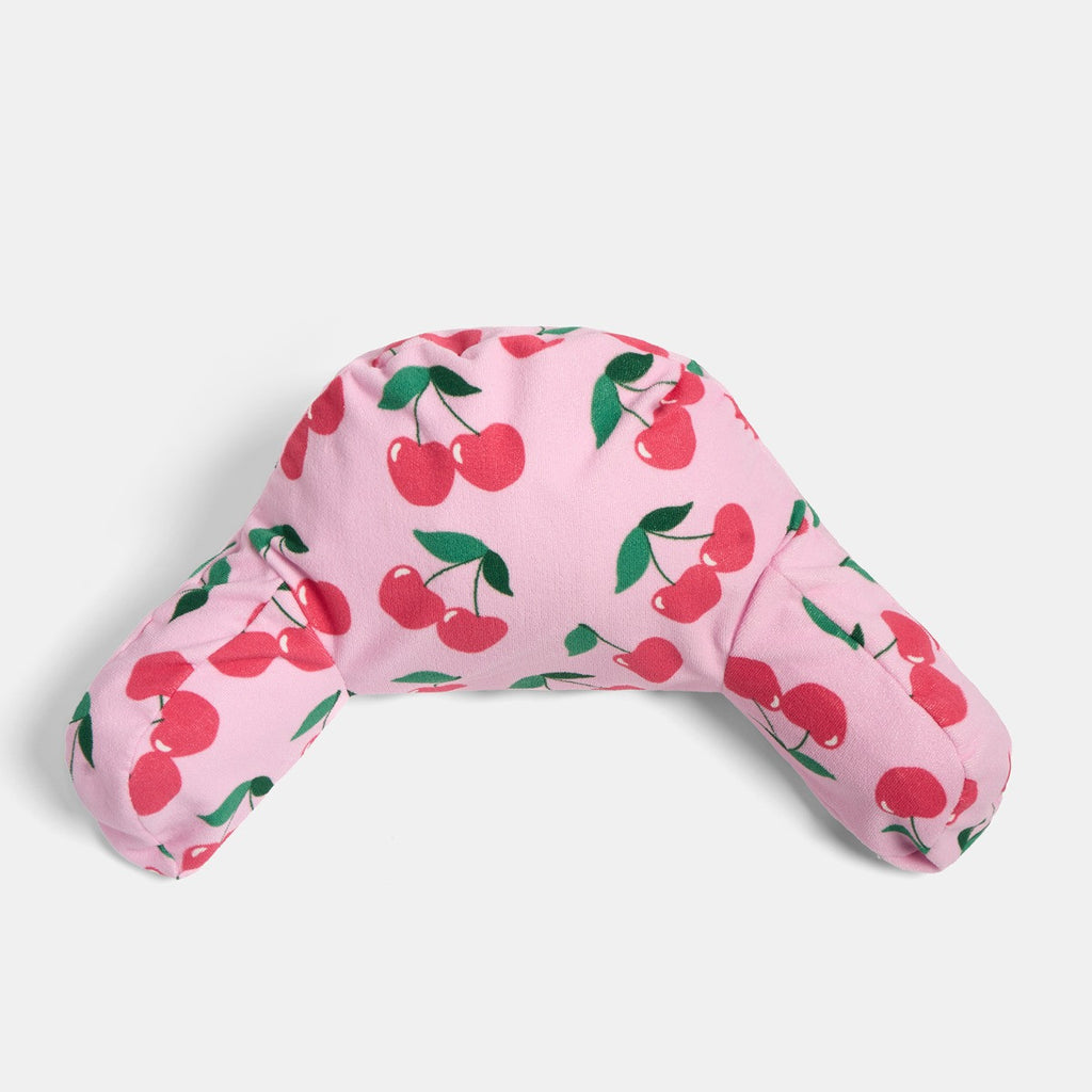 Cherry Print Inflatable Cuddle Cushion - Pink 🇬🇧