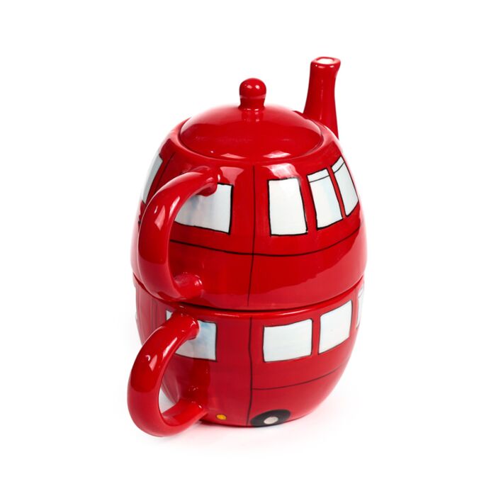 Routemaster Bus Ceramic Teapot & Cup Set for 1 🇬🇧