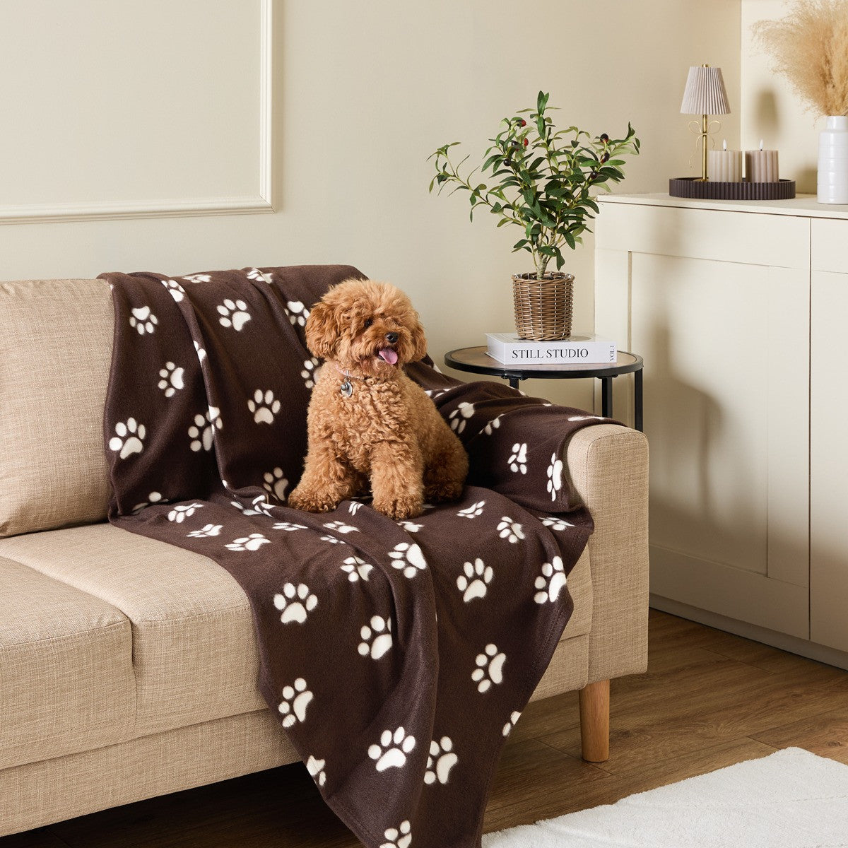 Pet Paw Print Fleece Throw 🇬🇧