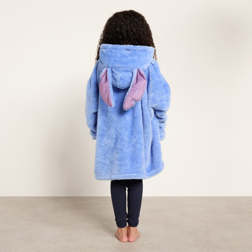 Supersoft Kids Stitch Character Hoodie Blanket - Blue 🇬🇧
