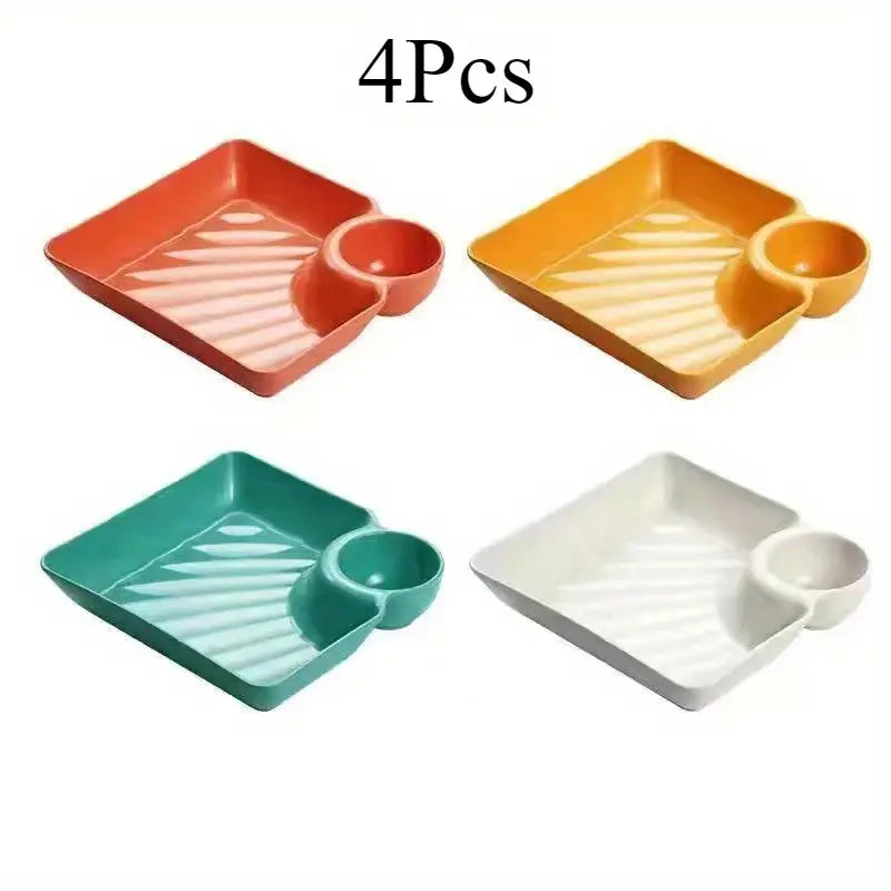 4 Pack plastic Serving plates 🇨🇳