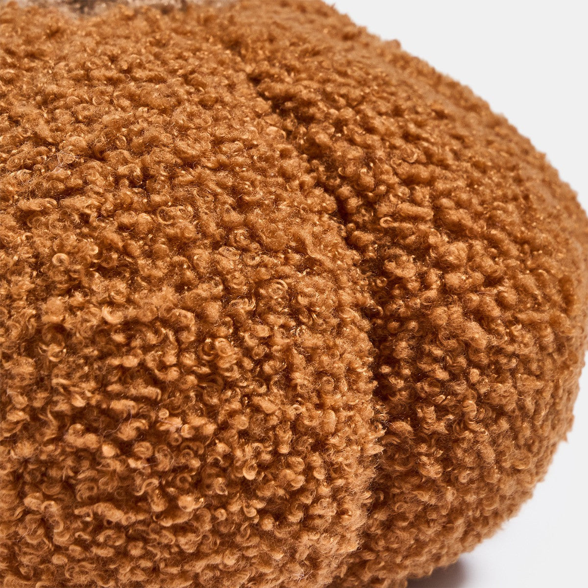 Boucle Pumpkin Doorstop - Burnt Orange 🇬🇧