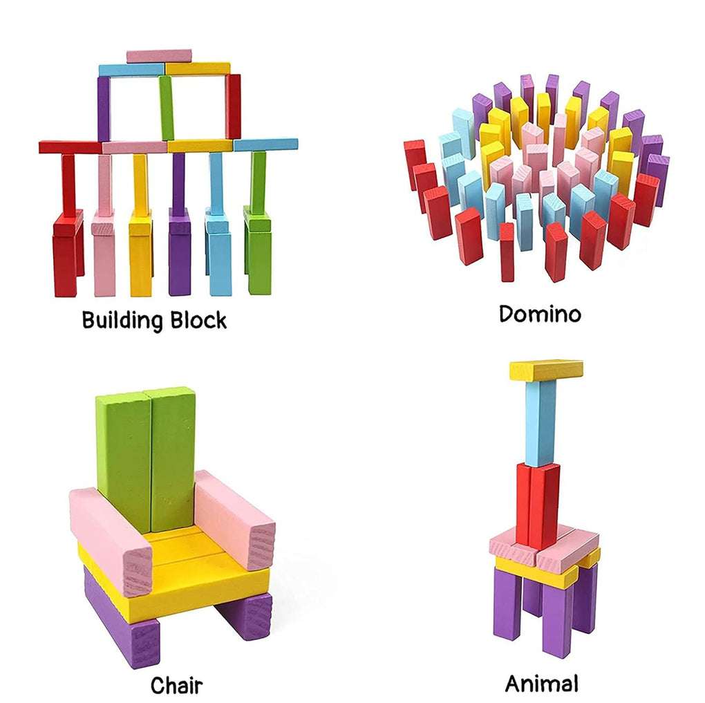Tumble Tower Building Colourful Jenga Blocks 🇬🇧