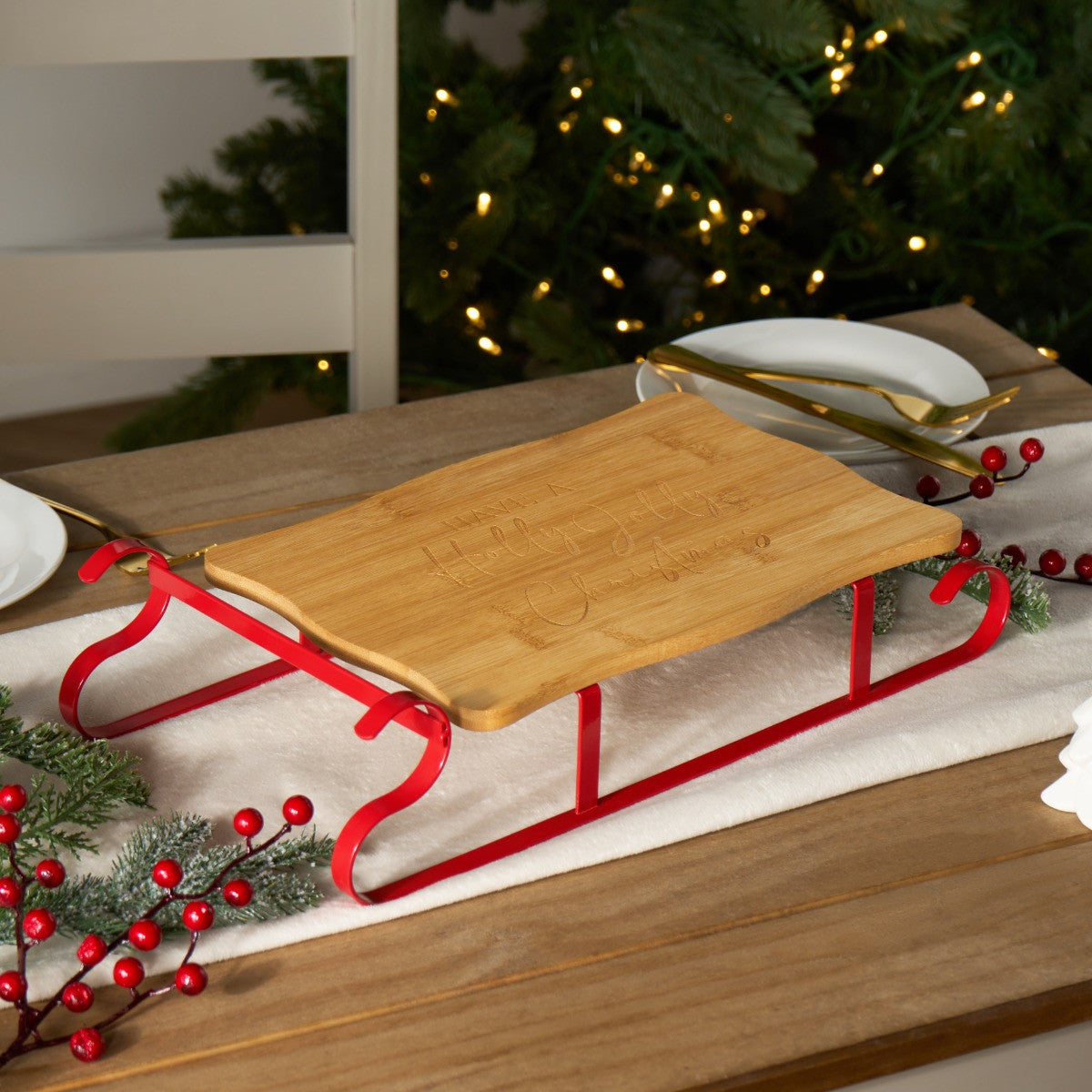 Sleigh Wooden Serving Board 🇬🇧