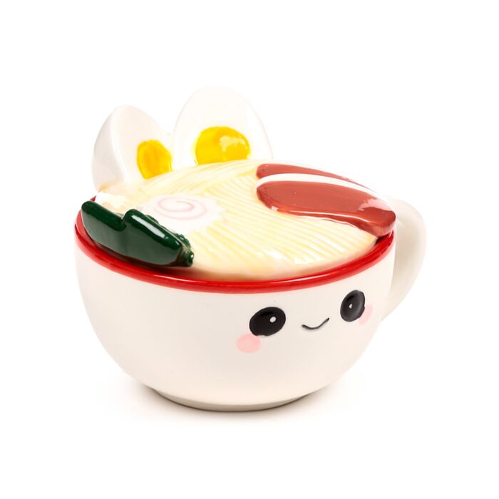 Ceramic Lidded Mug - Nori the Ramen Foodiemals 🇬🇧