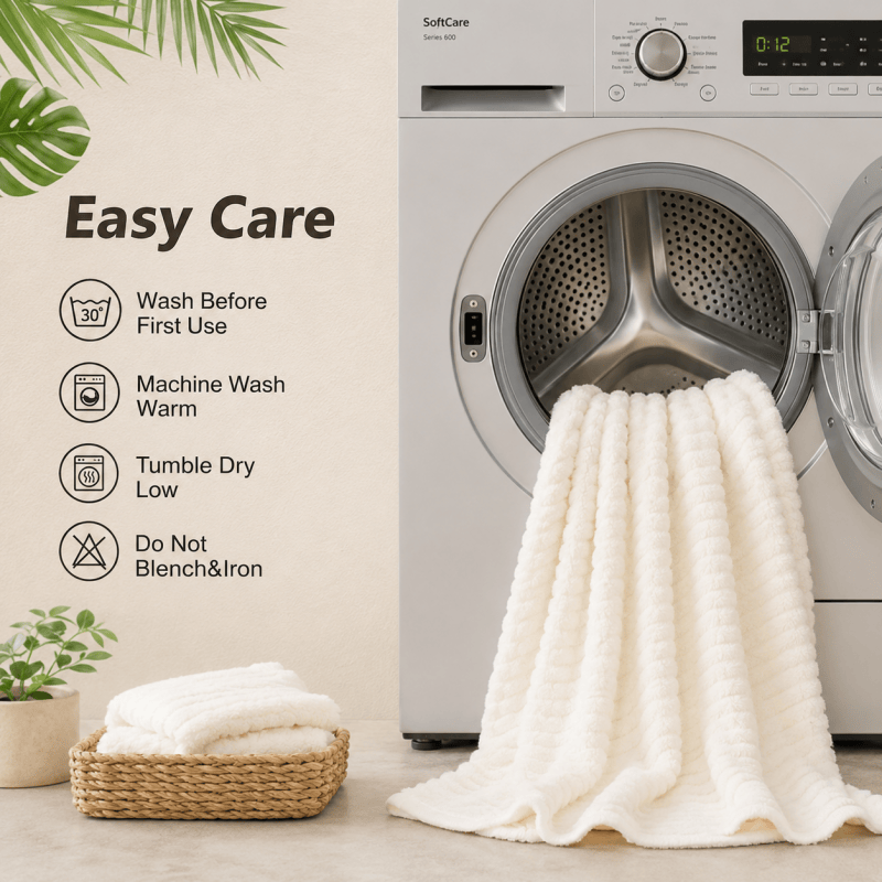 4PCS Fleece Bath Towels 70 x 135cm Soft Absorbent Quick Dry Xmas Christmas Gift Set 🇬🇧