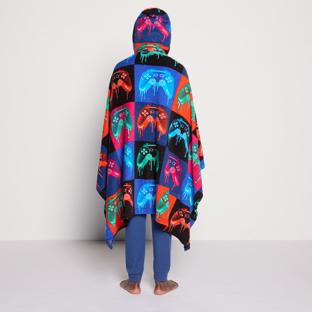 Drip Gaming Print Hooded Blanket - Multi 🇬🇧