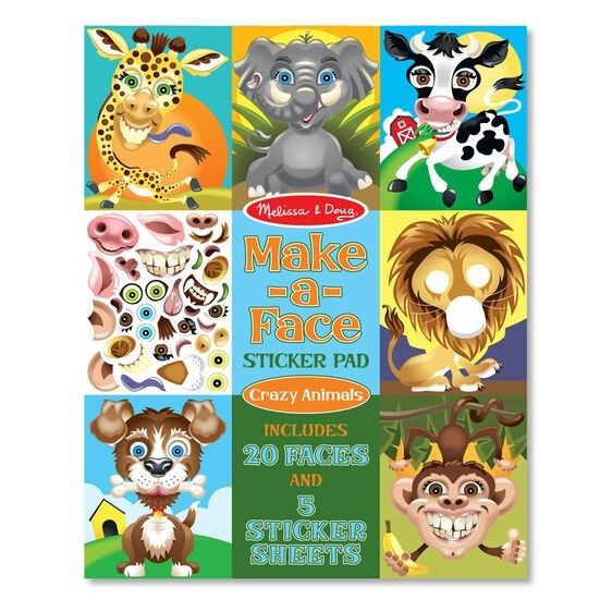 Make a face reusable sticker pad - Safari 🇬🇧