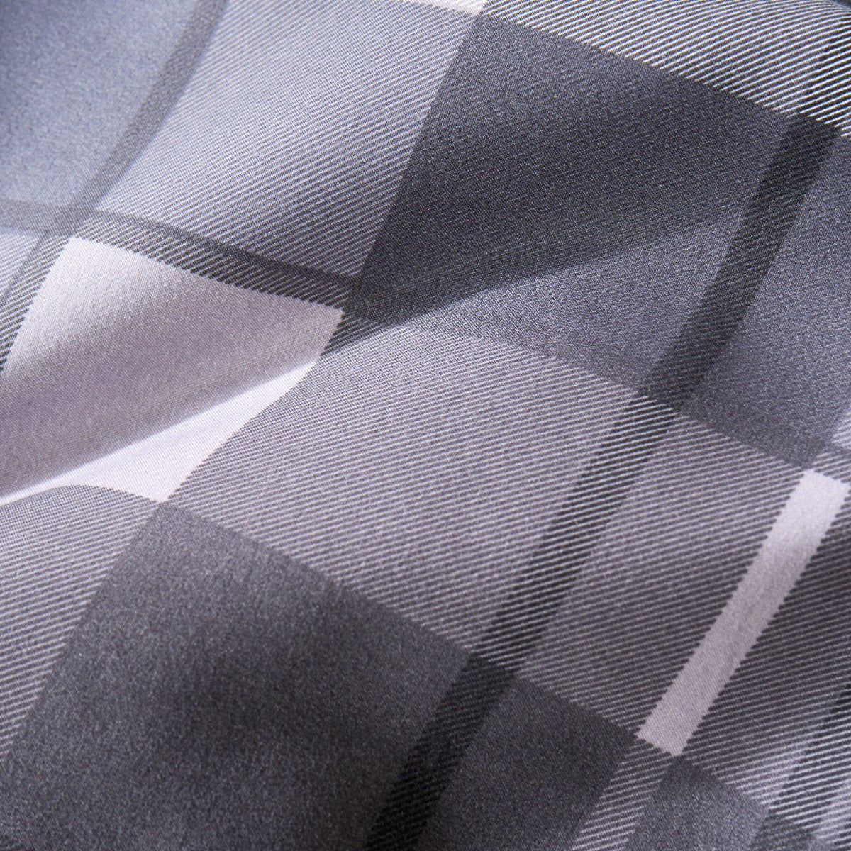 Coverless Check 10.5 Tog Duvet Set - Grey 🇬🇧