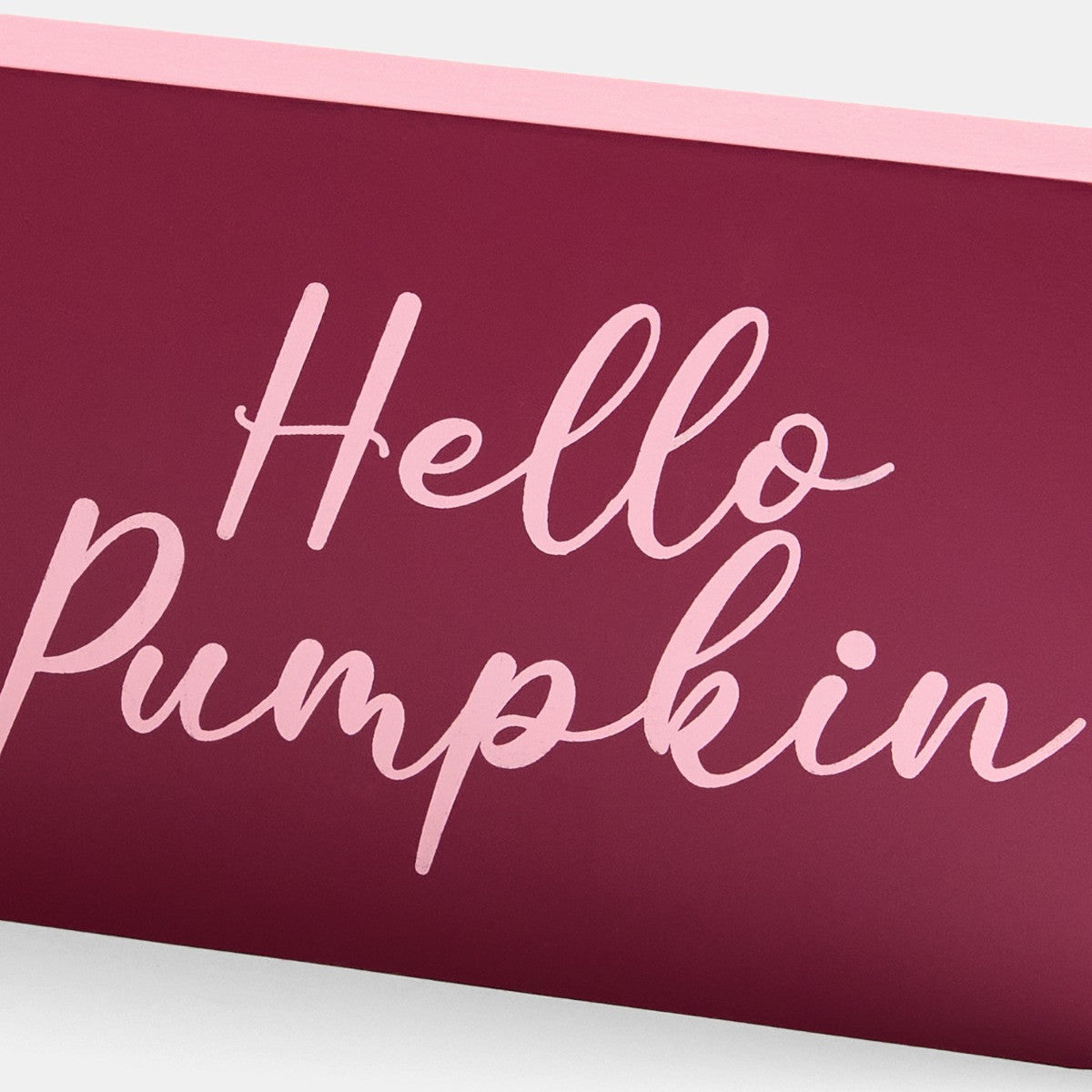 Hello Pumpkin Slogan Ornament - Burgundy 🇬🇧