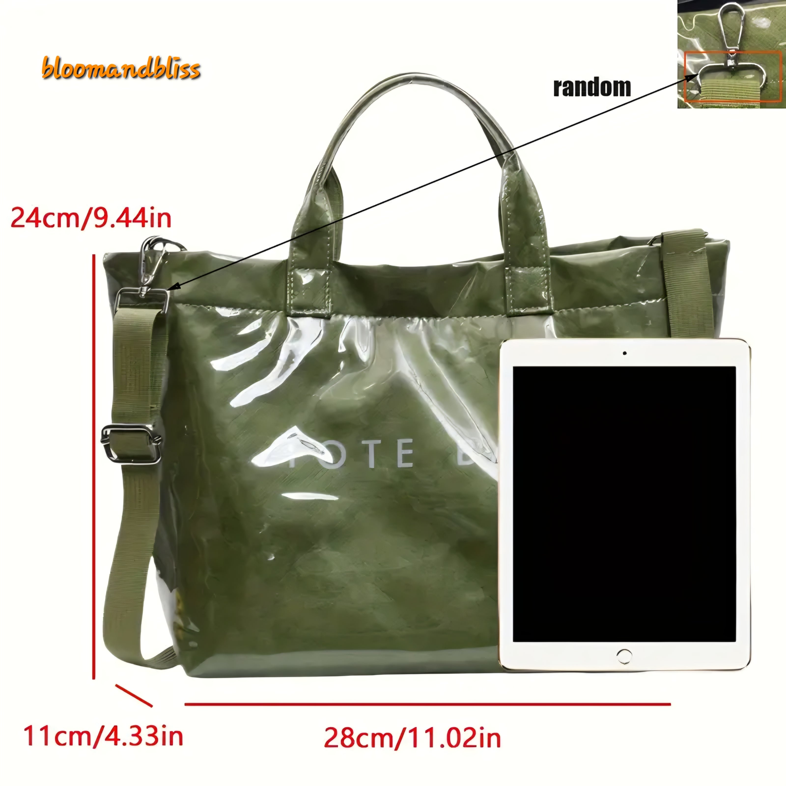 Ladies tote bag with adjustable strap 🇨🇳