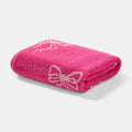 100% Cotton Bows Towel - Hot Pink 🇬🇧