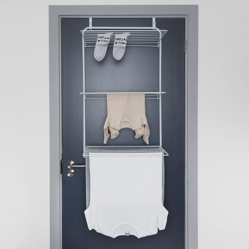 Over The Door Tiered Foldable Drying Rack - White 🇬🇧