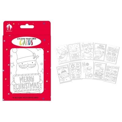 Colour your own Christmas Cards 🇬🇧
