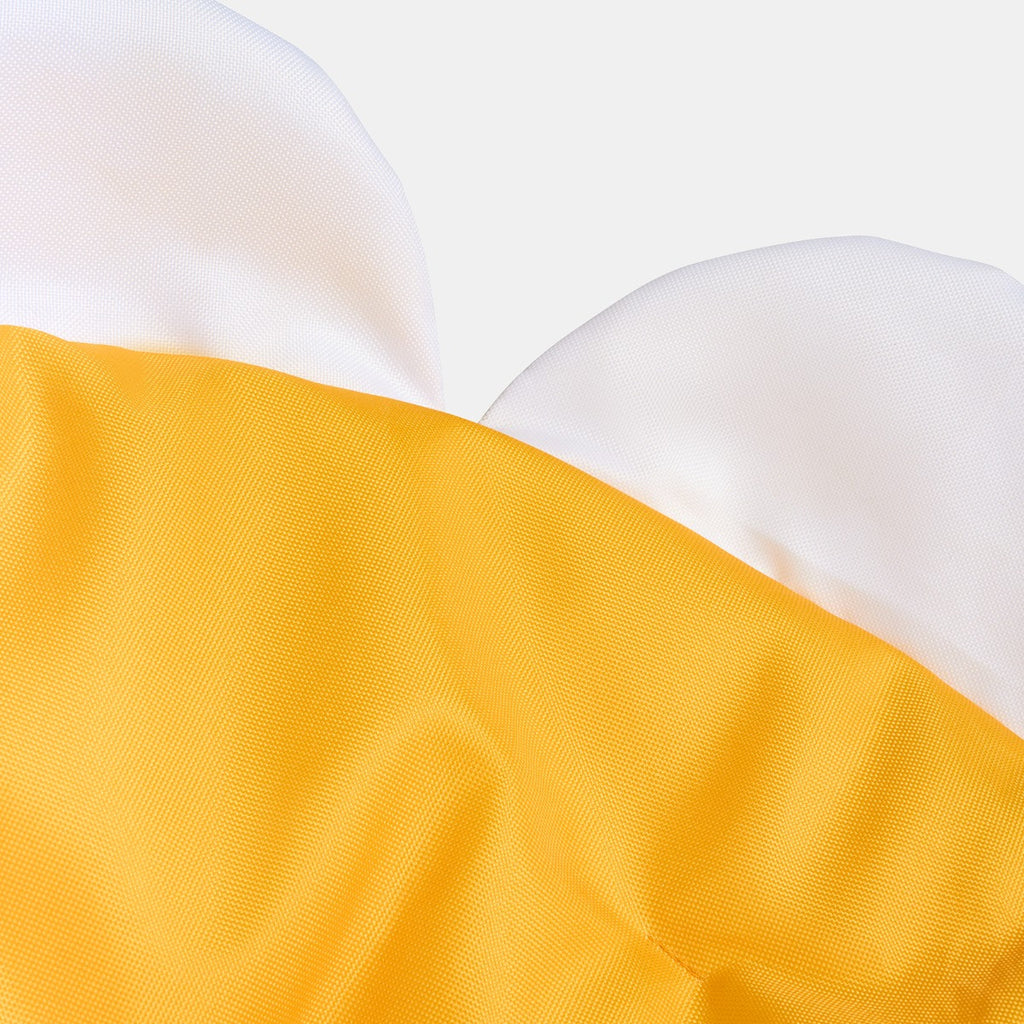 Kids Daisy Foldable Moon Camping Chair - Yellow/White 🇬🇧