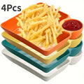4 Pack plastic Serving plates 🇨🇳